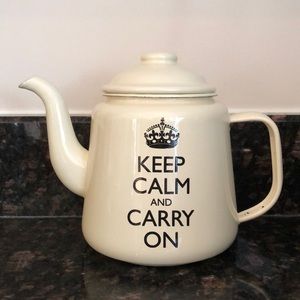Keep Calm and Carry On Tea Pot by Wild and Wolf UK